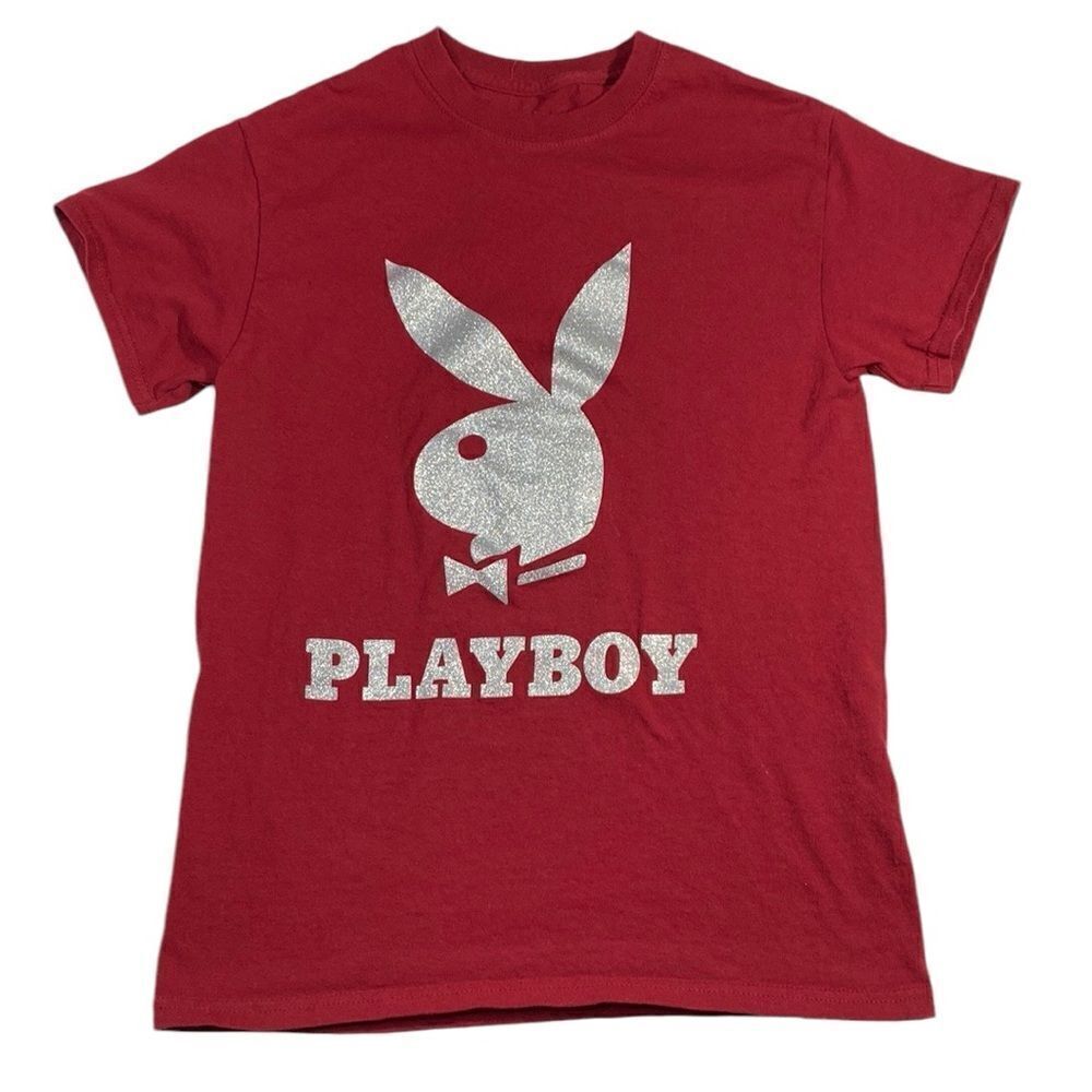 PLAYBOY Glitter Classic Tee Shirt